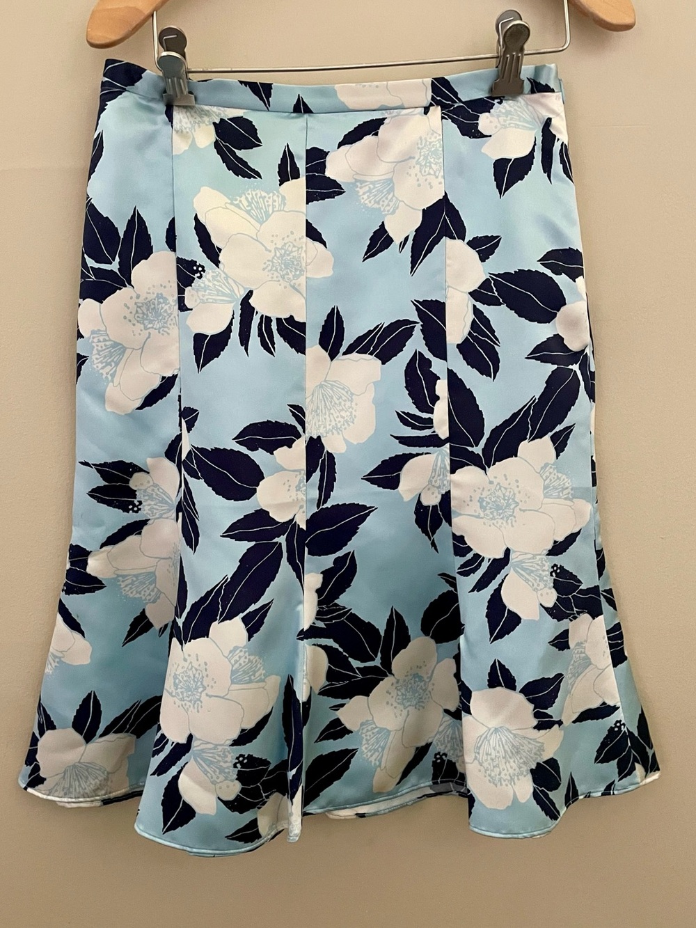 Banana Republic 100% Silk Floral Panel Flounce Skirt - Size 0
